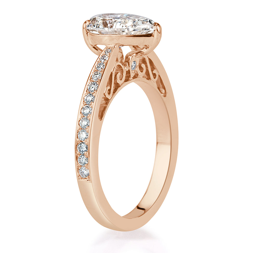 1.97ct Pear Shaped Diamond Engagement Ring