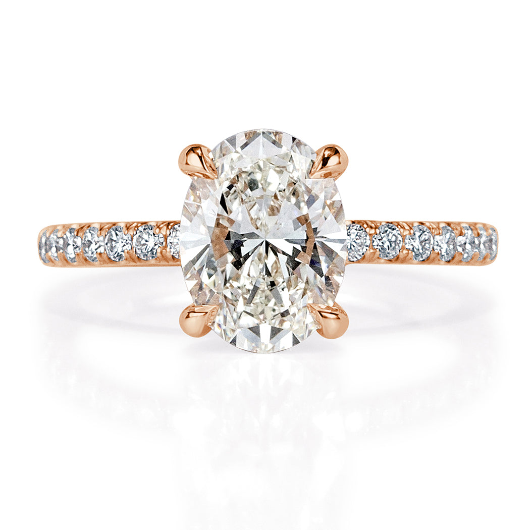 2.38ct Oval Cut Diamond Engagement Ring