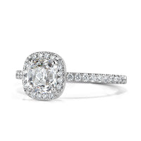 1.33ct Old Mine Cut Diamond Engagement Ring