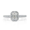 1.12ct Emerald Cut Diamond Engagement Ring