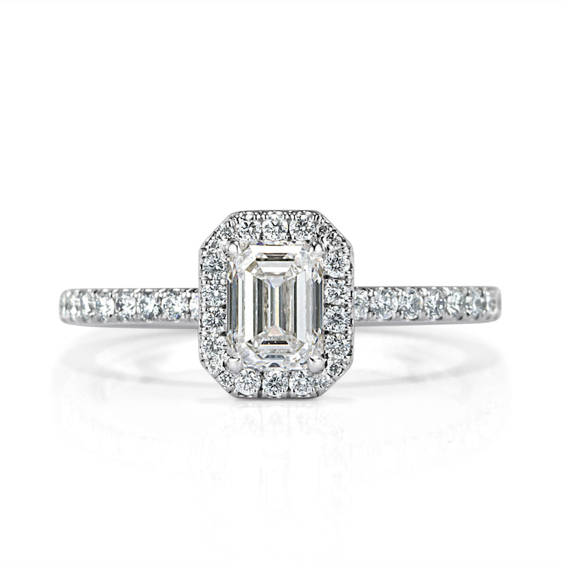1.12ct Emerald Cut Diamond Engagement Ring