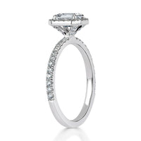 1.12ct Emerald Cut Diamond Engagement Ring