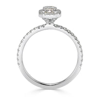 1.12ct Emerald Cut Diamond Engagement Ring