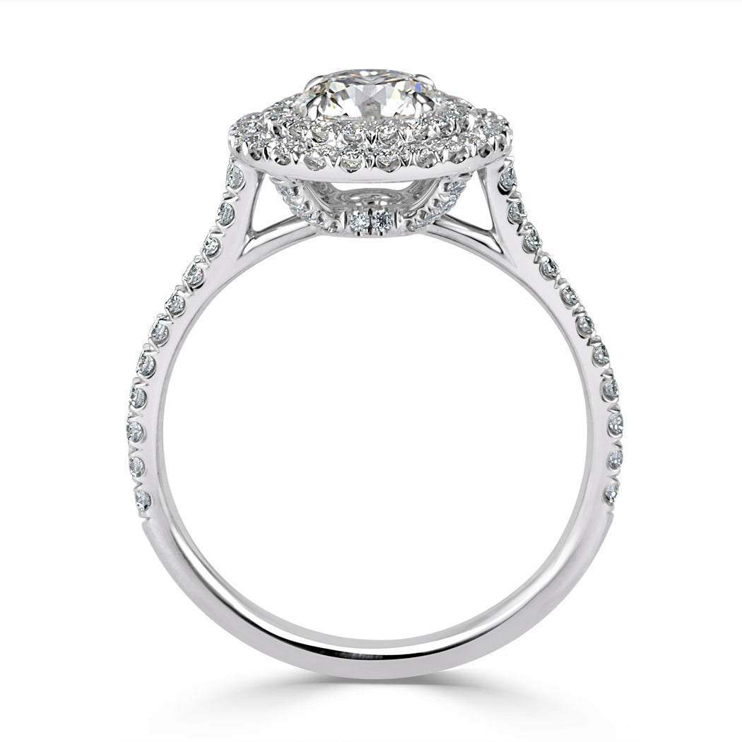 1.36ct Round Brilliant Cut Diamond Engagement Ring