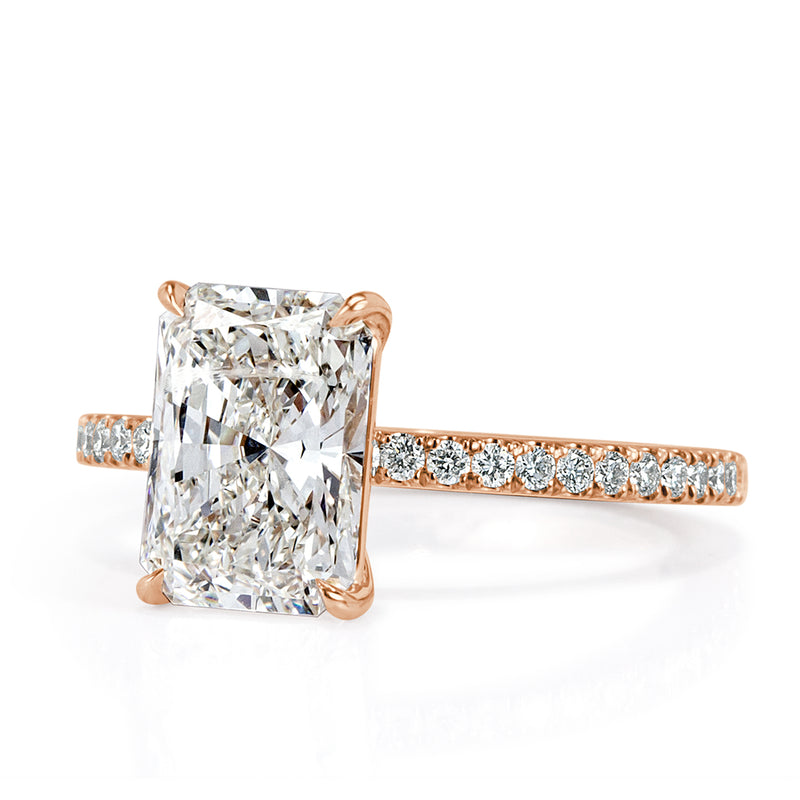 2.81ct Radiant Cut Diamond Engagement Ring