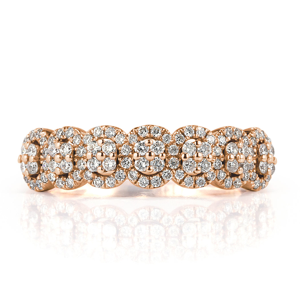 0.45ct Round Brilliant Cut Diamond Right-Hand Ring in 14k Rose Gold