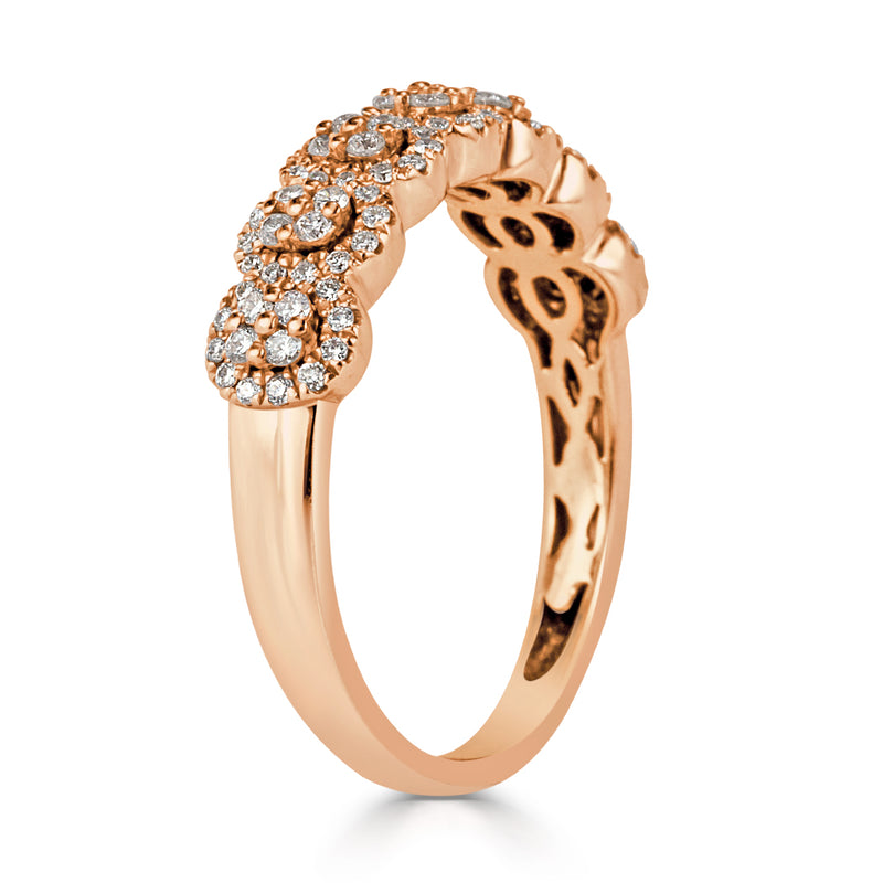0.45ct Round Brilliant Cut Diamond Right-Hand Ring in 14k Rose Gold