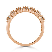 0.45ct Round Brilliant Cut Diamond Right-Hand Ring in 14k Rose Gold