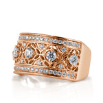 0.80ct Round Brilliant Cut Diamond Right-Hand Ring in 14k Rose Gold