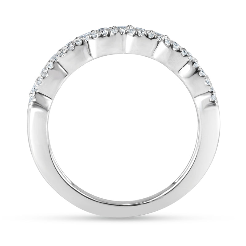 0.65ct Round Brilliant Cut Diamond Ring in 14k White Gold