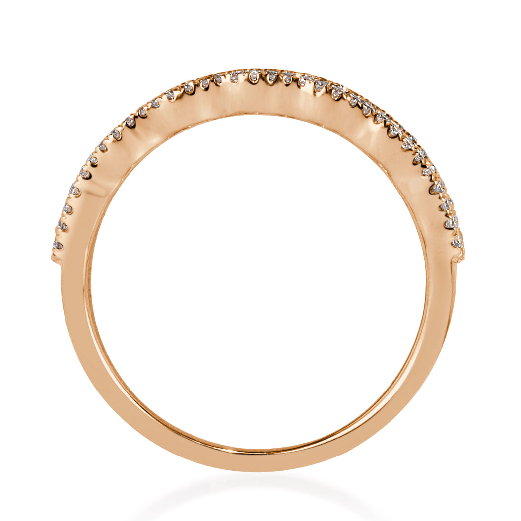 0.55ct Round Brilliant Cut Diamond Ring in 14k Rose Gold