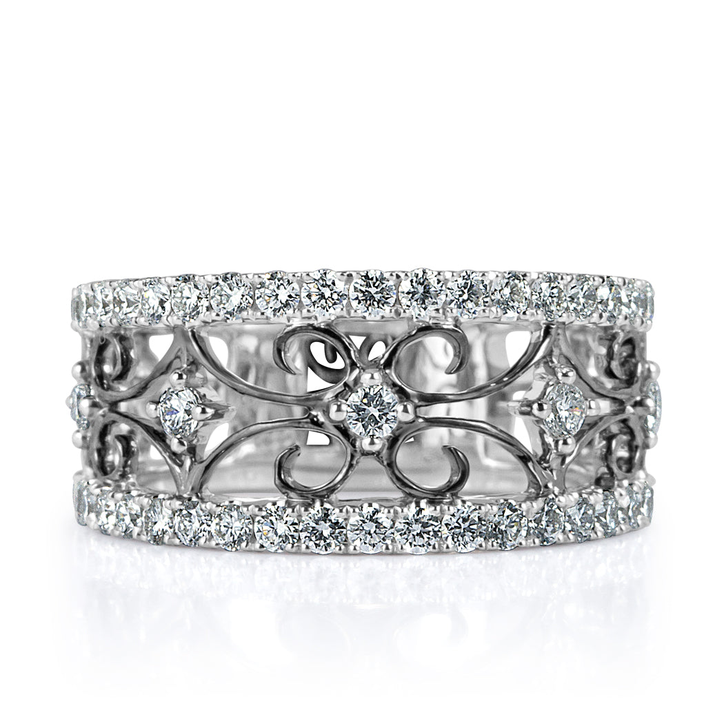 0.90ct Round Brilliant Cut Diamond Ring in 14k White Gold