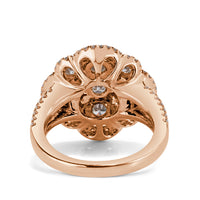 2.10ct Round Brilliant Cut Diamond Ring in 18k Rose Gold
