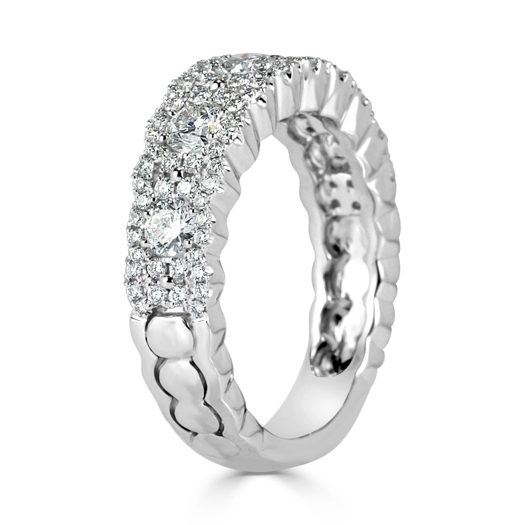 1.05ct Round Brilliant Cut Diamond Ring in 14k White Gold