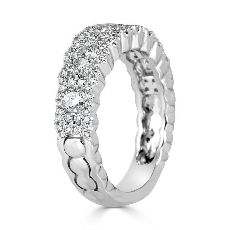 1.05ct Round Brilliant Cut Diamond Ring in 14k White Gold