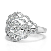 0.80ct Round Brilliant Cut Diamond Right-Hand Ring in 14k White Gold