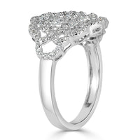 0.80ct Round Brilliant Cut Diamond Right-Hand Ring in 14k White Gold