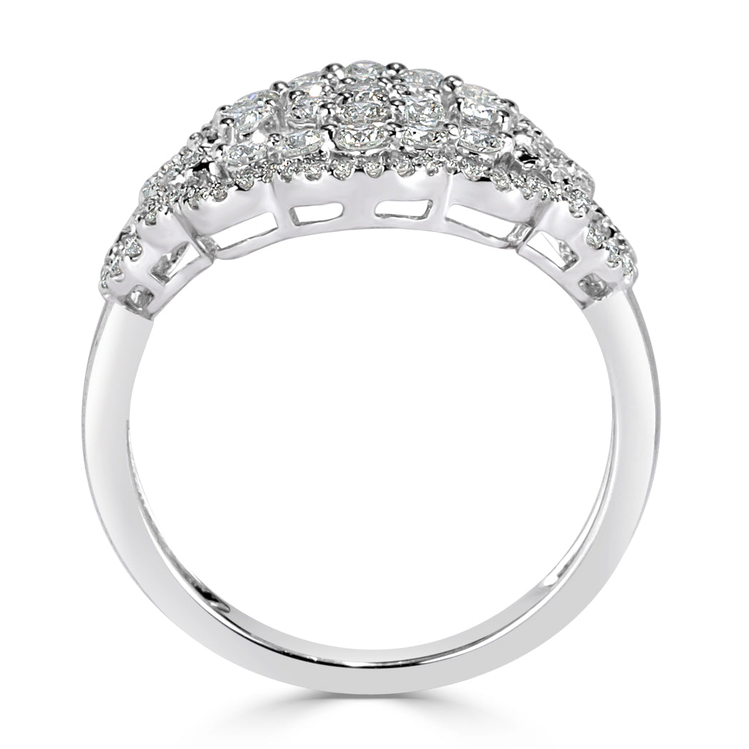 0.80ct Round Brilliant Cut Diamond Right-Hand Ring in 14k White Gold