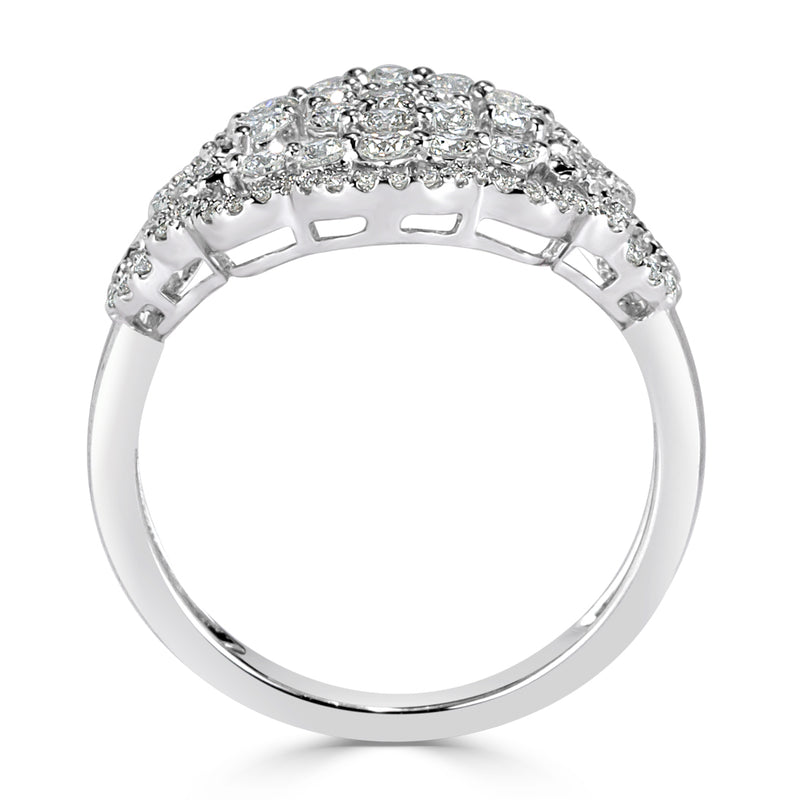 0.80ct Round Brilliant Cut Diamond Right-Hand Ring in 14k White Gold