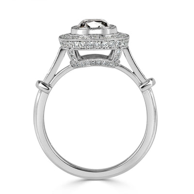 1.80ct Old Mine Cut Diamond Engagement Ring