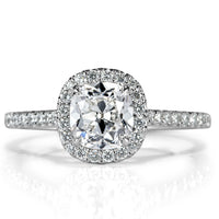 1.42ct Cushion Brilliant Diamond Engagement Ring
