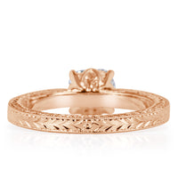 1.80ct Old Mine Cut Diamond Engagement Ring