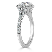 2.05ct Old Mine Cut Diamond Engagement Ring