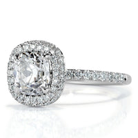 2.20ct Old Mine Cut Diamond Engagement Ring