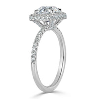 2.20ct Old Mine Cut Diamond Engagement Ring