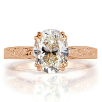 2.52ct Oval Cut Diamond Engagement Ring