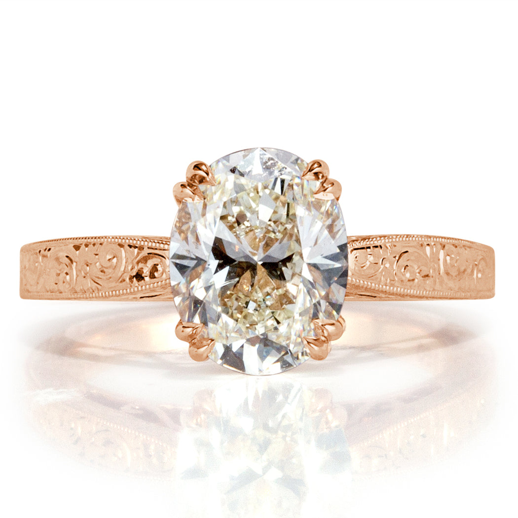 2.52ct Oval Cut Diamond Engagement Ring