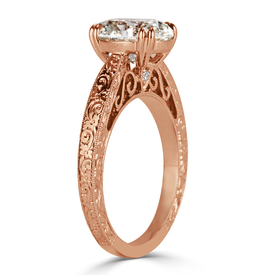 2.52ct Oval Cut Diamond Engagement Ring