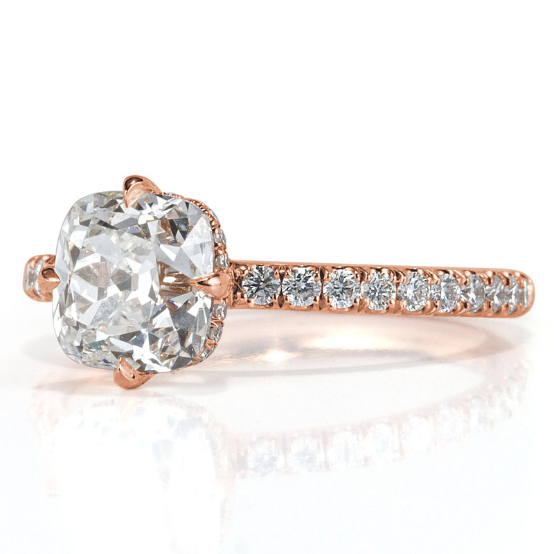 2.05ct Old Mine Cut Diamond Engagement Ring