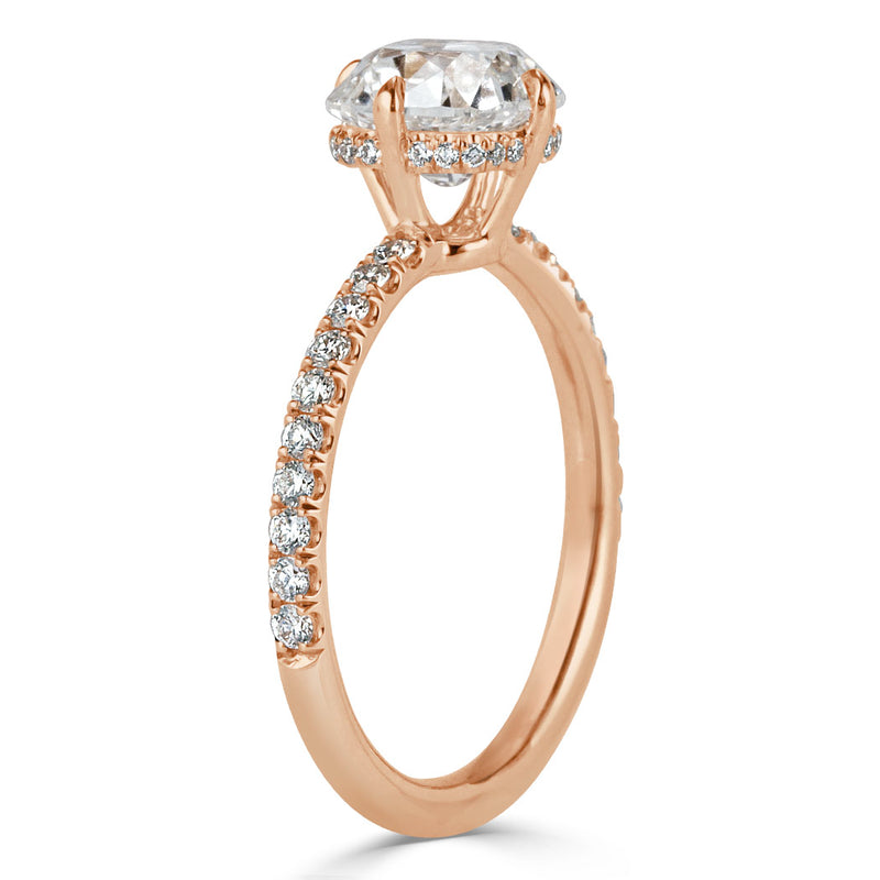 2.05ct Old Mine Cut Diamond Engagement Ring