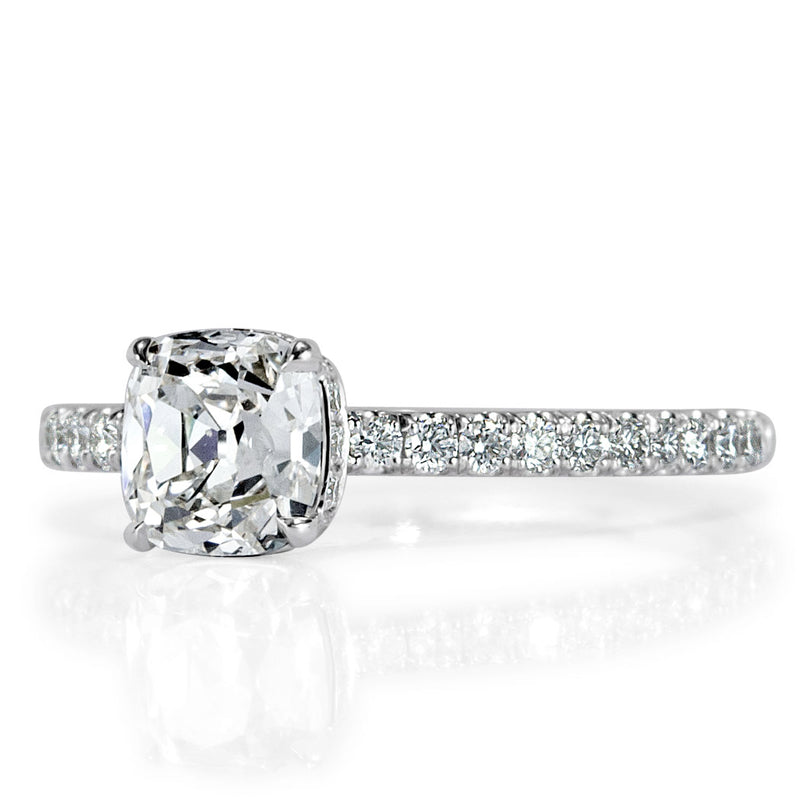 1.41ct Old Mine Cut Diamond Engagement Ring