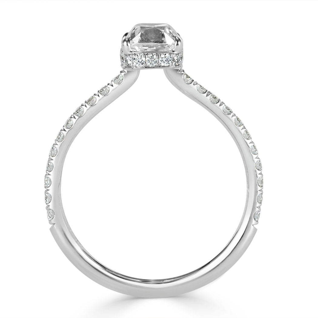 1.41ct Old Mine Cut Diamond Engagement Ring