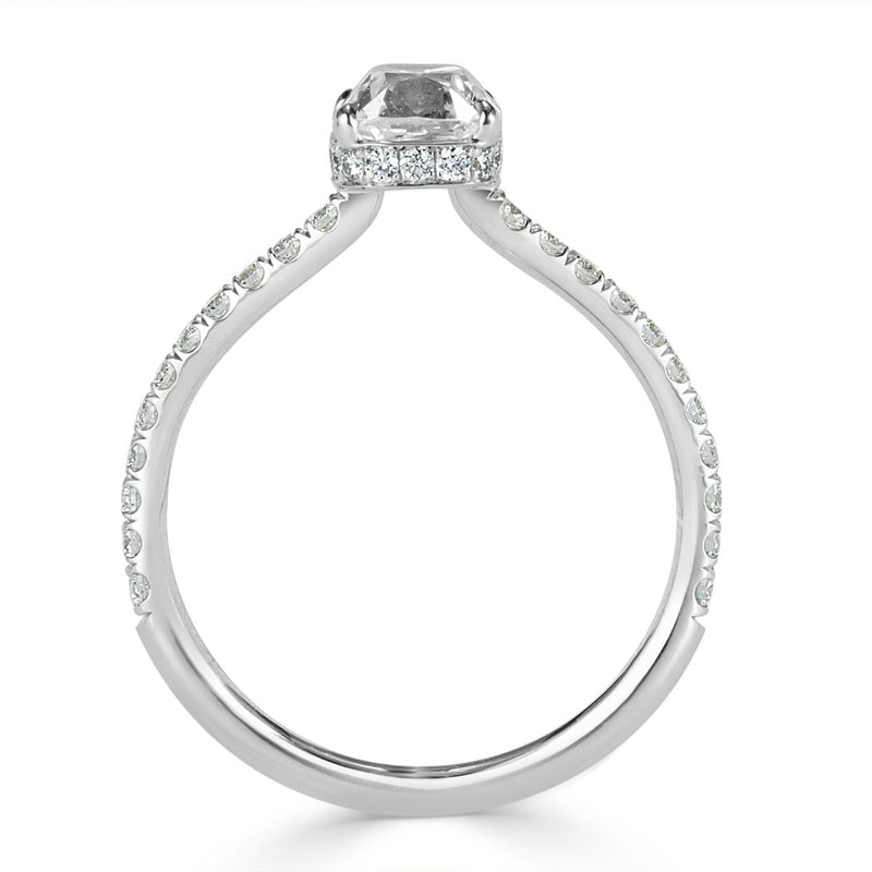 1.41ct Old Mine Cut Diamond Engagement Ring