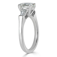 2.41ct Oval Cut Diamond Three-Stone Engagement Ring