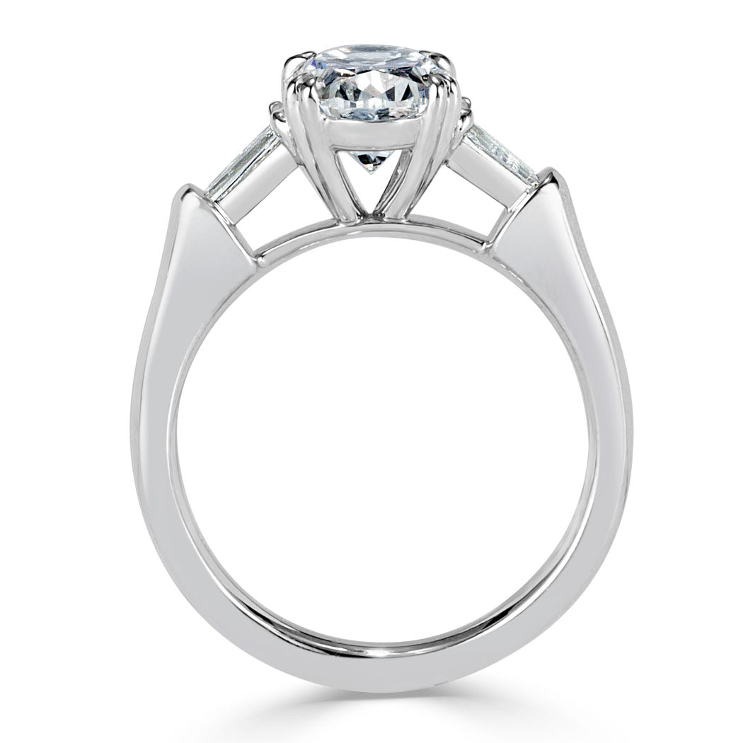 2.41ct Oval Cut Diamond Three-Stone Engagement Ring