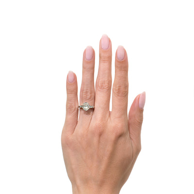 2.41ct Oval Cut Diamond Three-Stone Engagement Ring