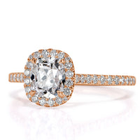 1.41ct Old Mine Cut Diamond Engagement Ring