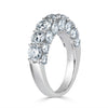 5.15ct Three-Sided Round Brilliant Cut Diamond Ring in 18k White Gold