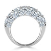 5.15ct Three-Sided Round Brilliant Cut Diamond Ring in 18k White Gold