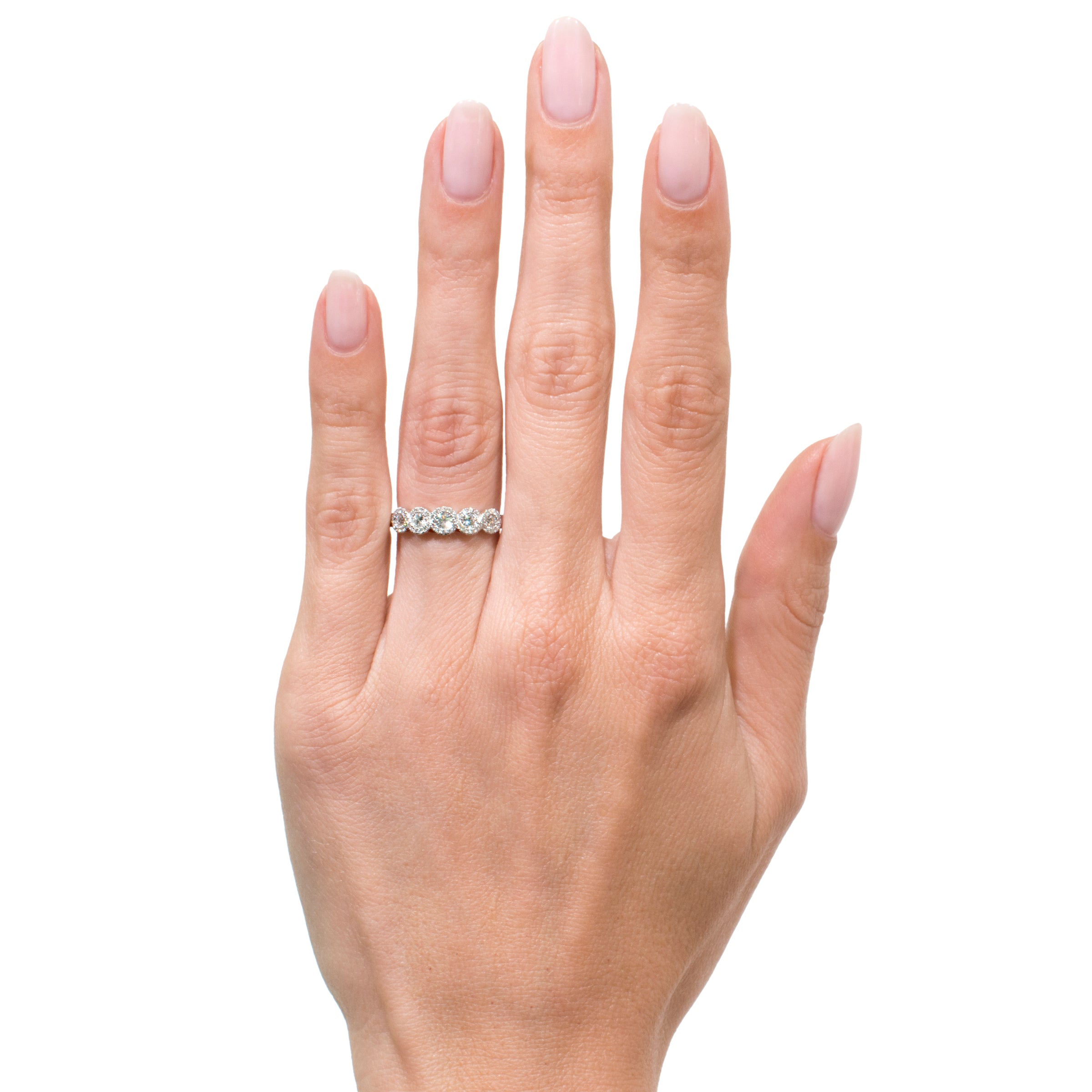 0.55ct Round Brilliant Cut Diamond Ring in 14k White Gold