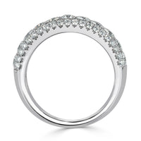 1.35ct Round Brilliant Cut Diamond Three-Sided Ring in 14k White Gold