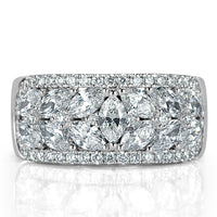 2.40ct Round Brilliant Cut Diamond Right-Hand Ring in 18k White Gold