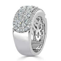 2.40ct Round Brilliant Cut Diamond Right-Hand Ring in 18k White Gold
