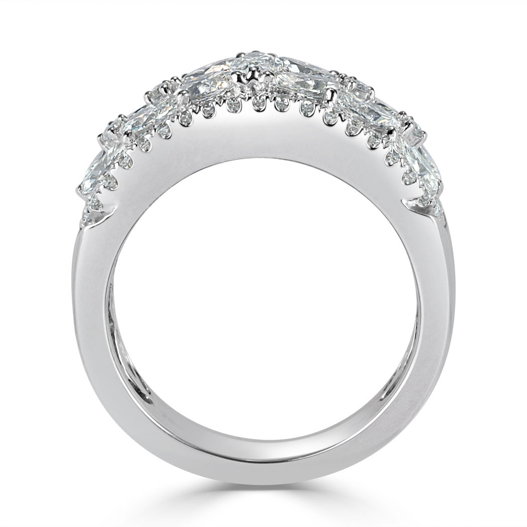 2.40ct Round Brilliant Cut Diamond Right-Hand Ring in 18k White Gold