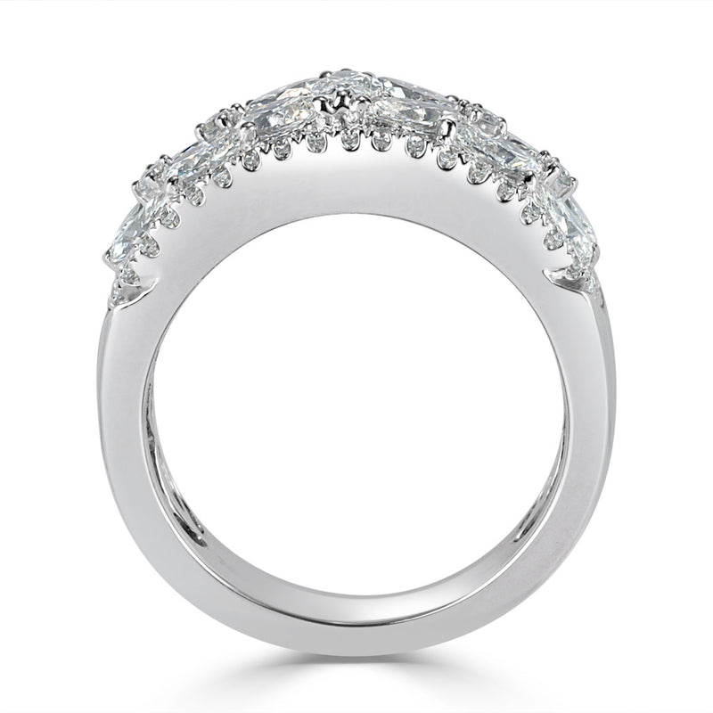 2.40ct Round Brilliant Cut Diamond Right-Hand Ring in 18k White Gold