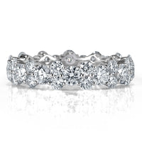 3.05ct Round Brilliant Cut Diamond Eternity Band in 14k White Gold
